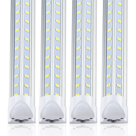 

25-Pack 8FT LED Tube Light 13000 Lumens 120w 5000K Natural White 4Rows V Shape led shop Light