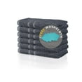 thumbnail image 1 of Bella Vista Hand Towels 6Pc Set With Free 4 Washcloths- Plush, Soft and Absorbent, Pack of 6 Towels- 16x28 Inches- Virgin Ring Spun Cotton. By Cotton Homes(Set Of 6 Piece Hand Towels, Charcoal Grey), 1 of 8