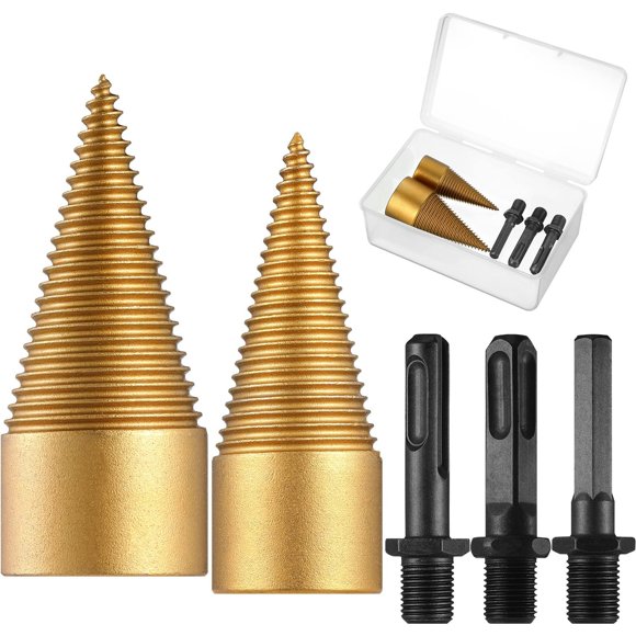 Heavy Duty Wood Splitting Drill Bit Set for Log and Screw Driving