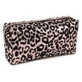 thumbnail image 3 of Pen + Gear Flock Leopard Print Pencil Pouch in Black on Metallic Rose Gold, 3 of 6