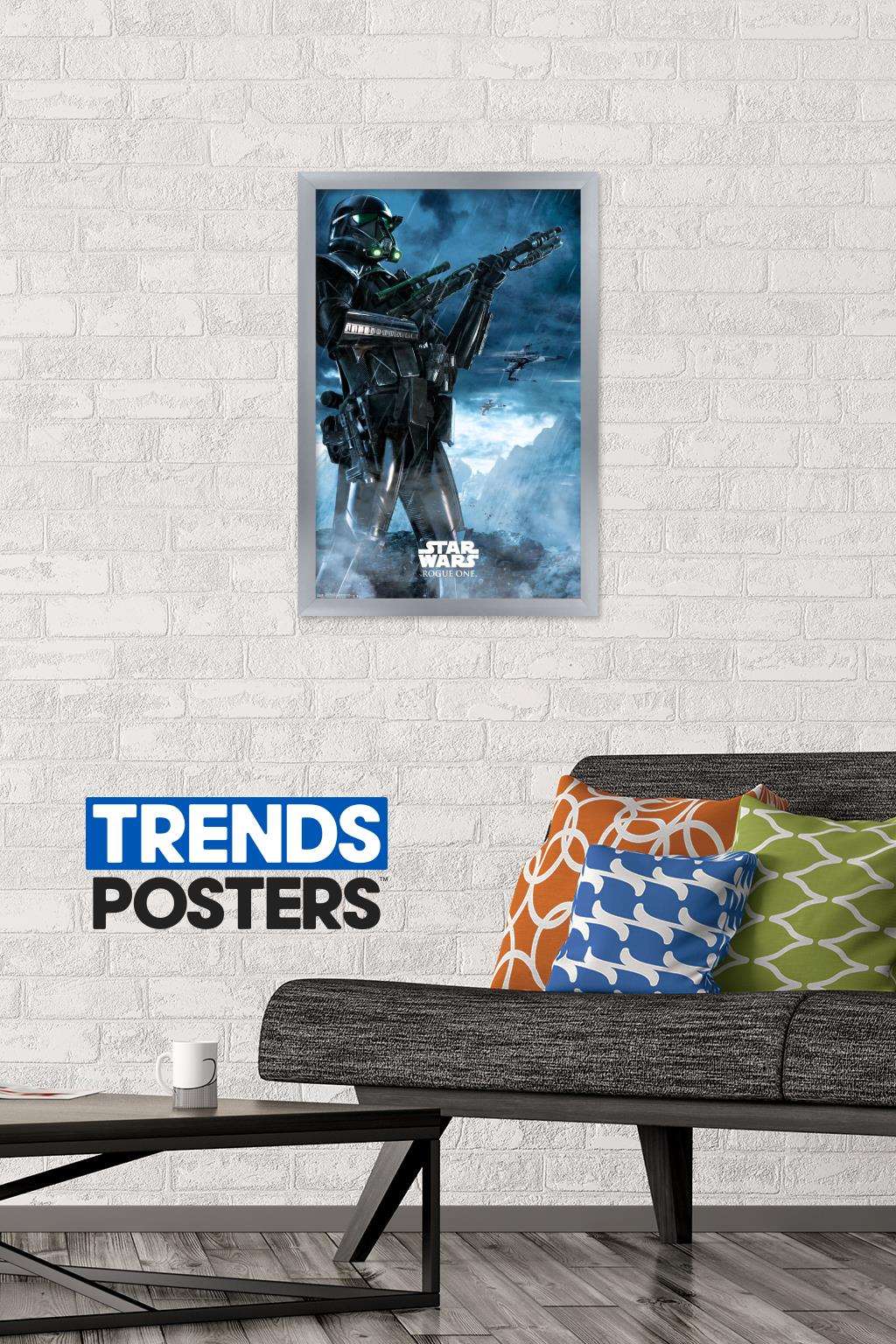 Star Wars: Rogue One - Storm Wall Poster, 14.725" x 22.375", Framed