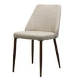 thumbnail image 4 of Stylish Iron Legged Dining Chair With Wheat Fabric Seat, 19.06" Depth X 22.98" Width 32.81" Height, 12.57 Lb Chic Metal Leg Color D W H,, 4 of 7
