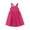 Hot Pink, variant on Baby Girl Dresses Summer Casual Solid Color Camisole Party Princess Clothes Toddler Girls ,Size 18 Months-24 Months