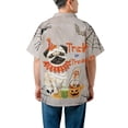 thumbnail image 5 of Trick or Treat Pug Funny Mummy Cosplay Pumpkin Candy Basket Hawaiian Shirt Breathable Summer Unisex Merch Dog Lover Gifts - 12016, 5 of 6