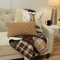thumbnail image 2 of Donna Sharp LJ Plaid Whole Cloth Cotton w/ Ragging Quilted Throw, 2 of 5