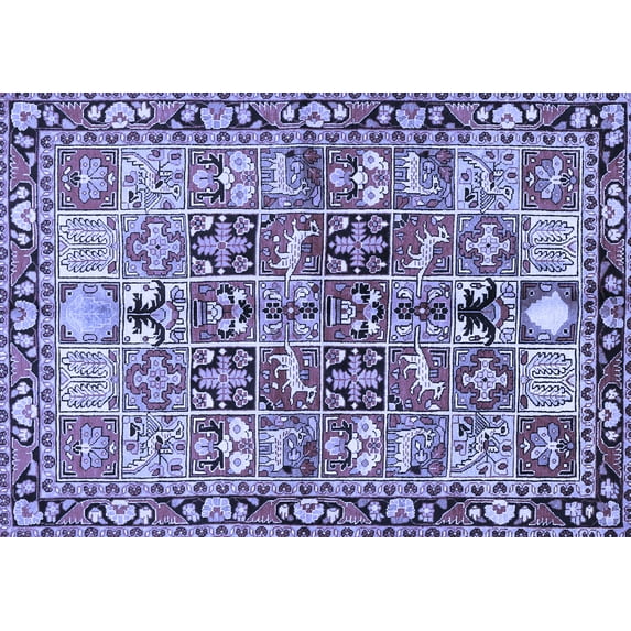 Ahgly Company Indoor Rectangle Persian Blue Traditional Area Rugs, 2' x 3'