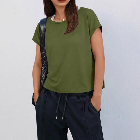 Livrdious Womens Short Sleeve Workout Shirts Open Back Tops Loose Fit Casual Yoga Athletic Gym Tee with Cutout, Oversized Activewear