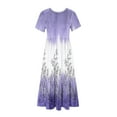 thumbnail image 5 of IROINNID Summer Dresses for Women 2024, Women Wedding Guest Maxi Dresses with Short Sleeve and Round Neck Tie-dye Summer Outfits Dress, 5 of 5