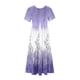 thumbnail image 2 of Vestido de Manga Corta para Mujeres Vestido de Verano de Cuello Redondo Impreso, Poliéster de Tamaño Verdadero Diario Y Vestido de Fiesta, 2 of 5
