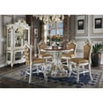 thumbnail image 3 of Acme Furniture Round Counter Height Table, Antique Pearl,Cherry Oak, 3 of 3