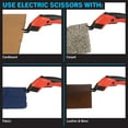 thumbnail image 2 of Stalwart Cordless Electric Scissors with 3.6V Rechargeable Battery - Cardboard Cutter Tool, 2 Blades and Standard Power Cord, Red, 2 of 8