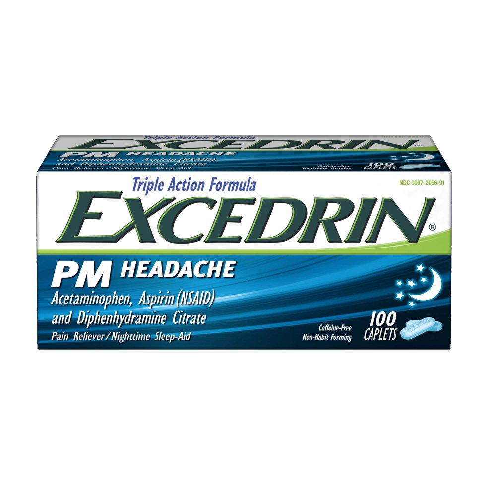 Excedrin PM Headache Relief with Sleep Aid Caplets 100 Count