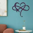 Metal Wall Decor, Infinity Heart Hang Art Sculpture, Metal Infinity