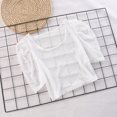 thumbnail image 7 of HGIEYS Women's Short Sleeve Mesh Top See Through T-Shirt Sexy Sheer Crop Tops, 7 of 7