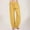 Light yellow, variant on Women's Imitation Cotton and Linen Elastic Waist Insert Pocket Casual Pants