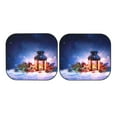 thumbnail image 7 of Windshield Sun Shade, Lantern On Snow With Christmas Foldable Car Sun Shade Windshield for Front, 2 Pieces, 7 of 7