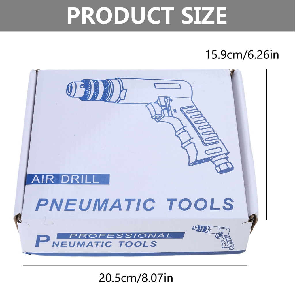 Heavy Duty 3/8 Pneumatic Tool Positive Negative Air Drill Pneumatic Drill