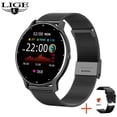 thumbnail image 1 of Reloj inteligente LIGE 2022 para mujer, reloj deportivo con pantalla completamente táctil, reloj deportivo IP67 resistente al agua con Bluetooth para Android iOS, reloj inteligente para mujer Deng Xun unisex, 1 of 2