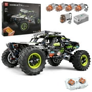 Mould King 18002 Technical Car Building Sets Motorized 4WD RC Buggy Car Toy for Kids, Black