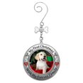 thumbnail image 2 of Mi Primer Adorno Navideño Para Perro: Dije De Hueso Con Fecha De 2024 Y Diseños De Huellas De Patas Y Corazón Rojo, Nuevo Dueño De Mascota, Bolsa De Regalo/Almacenamiento Incluida, 2 of 5