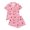 AB88 Pink, variant on Bainana Girls Halloween Sleep Outfit Set Kids Pumpkin Ghost Bat Print Short Sleeve Collar Tops And Shorts Indoor Wear Set Stylish Fit Elegant Girls Theme Party Clothes Size 3-4 Years Black