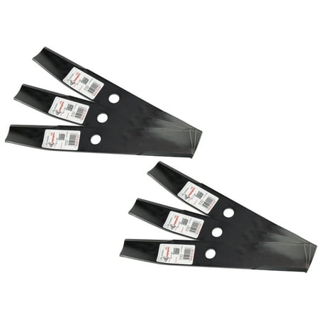 Rotary® 2000 6 Mower Blades for Toro® 117192 Windsor® 501535 13-7/8” Length 2” Width .1870” Thickness 3/4” Center Hole Fits 42in.