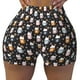 thumbnail image 2 of Fotbe Snowflake Cream Hot Cocoa Shorts Sin Costuras – Shorts Deportivos de Cintura Alta para Mujer, Elásticos para Gimnasio, Yoga, Running o Ciclismo-Large, 2 of 8