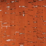 Belagio 18" x 15" Cork Fabric, Precut, Metallic Fleck, Red