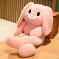 thumbnail image 2 of Retractable Rabbit Plush Doll Floppy Ears Kids Gift Cotton Comfortable And Durable Bunny Plush Toy, 2 of 12