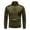 Army Green, variant on IROINNID Zipper Sweater for Men Casual And Winter Half Zip Pocket Time Solid Color Splicing Sweater Coat,Army Green