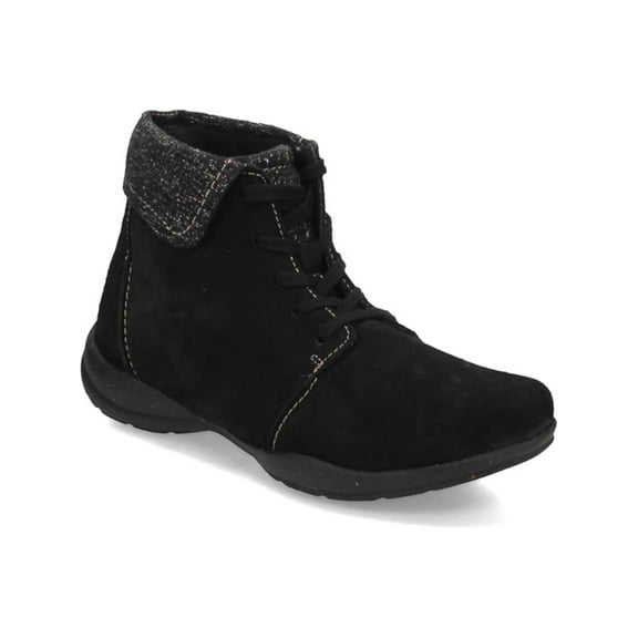 COLLECTION BY CLARKS Womens Black Mixed Media Cushioned Roseville Round Toe Boots Shoes 9.5 M