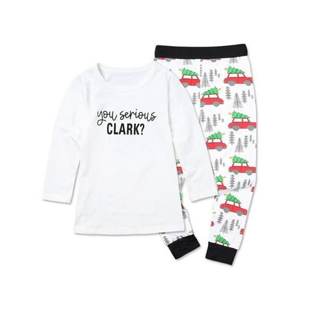 

Springcmy Family Matching Christmas Floral Long Sleeve Pajamas Sets