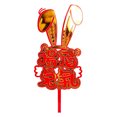 thumbnail image 2 of Airle New Year Cake Topper Cartoon Chinese Style Food Grade Reusable with Blessing Words Decorative DIY 2023 Cute Rabbit Ears Cake Decorating Topper for Party, 2 of 8