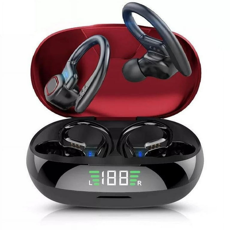 Sports Bluetooth Wireless Headphones With Mic Ipx6 Waterproof Ear Hooks Bluetooth Earphones Hifi Stereo Music Earbuds Heasets Earphones Headphones Walmart