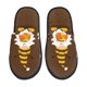 thumbnail image 1 of Fotbe Gnomes With Honey Pantuflas Peludas para Mujer con Estampado, Zapatillas de Peluche, Zapatos de Invierno para Casa, Uso Interior y Exterior-Large, 1 of 8