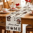 thumbnail image 5 of Sweet Home Table Runner - 60 Inch Long Western Stars Bird Houses Farmhouse Retro Cotton and Linen Blended Dress Scarves Farmhouse Table Runner for Kitchen Dining, Coffee Table, 13" x 60", 5 of 8