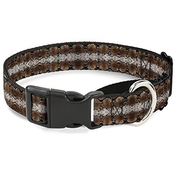buckle-down martingale dog collar - snake skin 3 grays