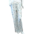thumbnail image 2 of Soft Sensations Womens Ivory Floral Fleece Sleep Pants Pajama Bottoms Medium, 2 of 2