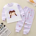 thumbnail image 2 of Nueva ropa para niños, conjunto de ropa interior de estilo primavera y otoño, ropa de hogar para bebés, ropa de dormir informal, Material suave y cómodo, 2 of 5