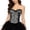 -White, variant on PLHWHYQ Women Faux Leather Corset Top, Zip Up Lace Up Boned Bustier with Padded Cups, Halloween Club Wear i-Light Purple L