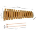 thumbnail image 3 of Xylophone,2 Handheld Musical Notes Wood 13 Color Metal Musical With Wood Color Percussion Handheld Metal Percussion, 3 of 7