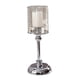 thumbnail image 4 of Portavelas de Pilar con Candelabro de Vidrio Base de Metal Robusta Pantalla Decorativa, 4 of 9