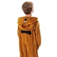 thumbnail image 5 of Scooby Doo Girls' Hooded Character Union Suit Lounge One-Piece Pajama Loungewear Sleepwear, 5 of 6
