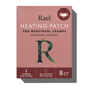 Rael Maximum Coverage Extra Large Heating Patch for Period Cramps, 8 Ct