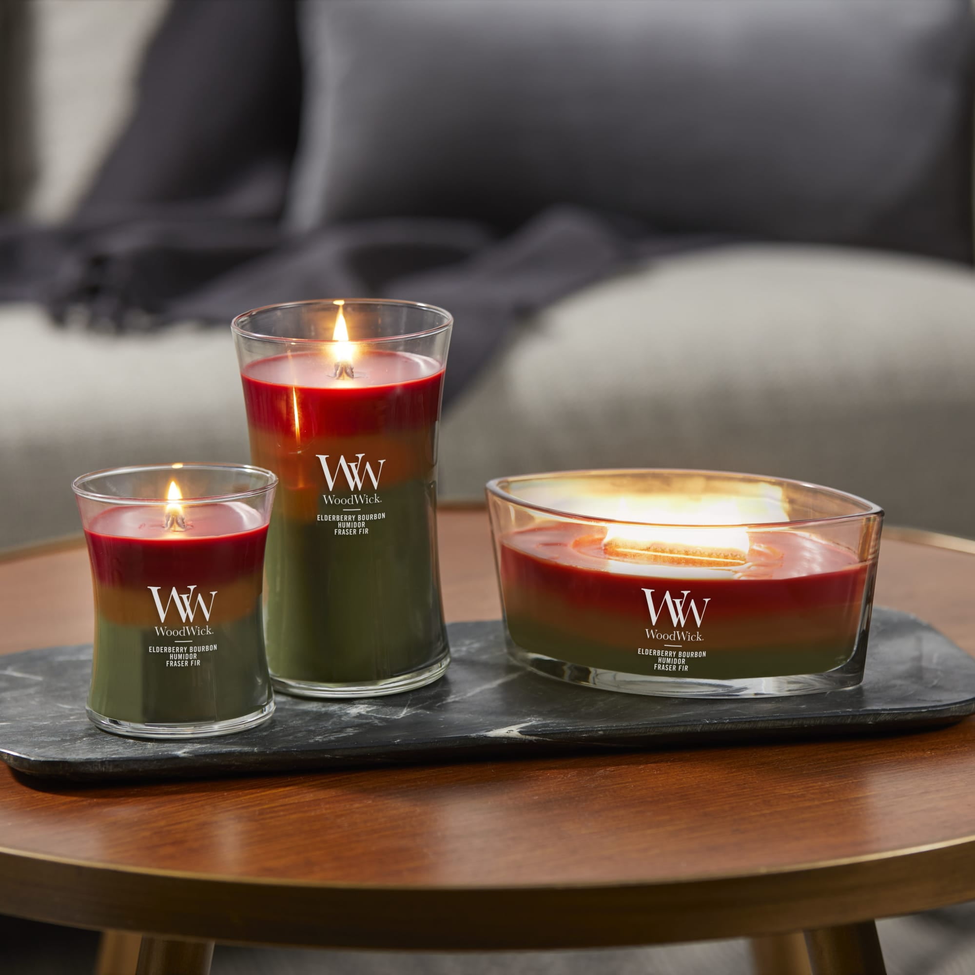 WoodWick Hearthside Trilogy Large Hourglass Trilogy Candle