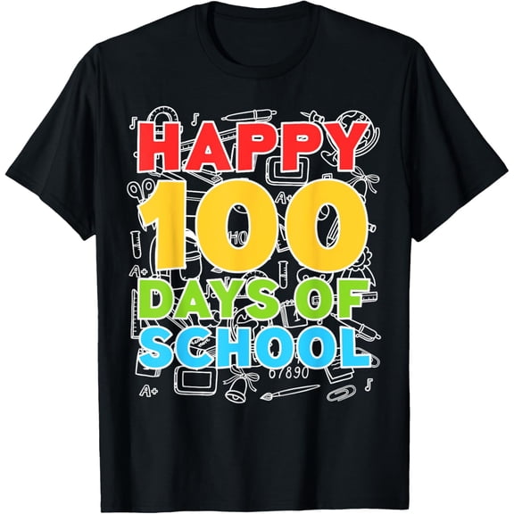 Happy 100 Days Of School Shirt 100th Day of School T-Shirt