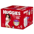 thumbnail image 2 of Huggies Little Movers HuggFit 360° Baby Diapers with 360° Waistband, Giga, Size 3-7, Count 76-44, 2 of 7