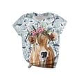 thumbnail image 1 of DYMADE T-shirt d'Été à Manches Courtes et Col Rond pour Femme, 1 of 2