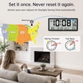 Atomic Wall Clock with Auto Backlight and Temperature Display - Walmart.com