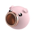 thumbnail image 2 of Taotanxi 500W Ceramic Heater Small Space Heater Mini Electric Heater For Indoor Use With Timer Overheat & Safety Tip-Over Protection Quiet Room Heater For Home And Office Use. (Pink), 2 of 8
